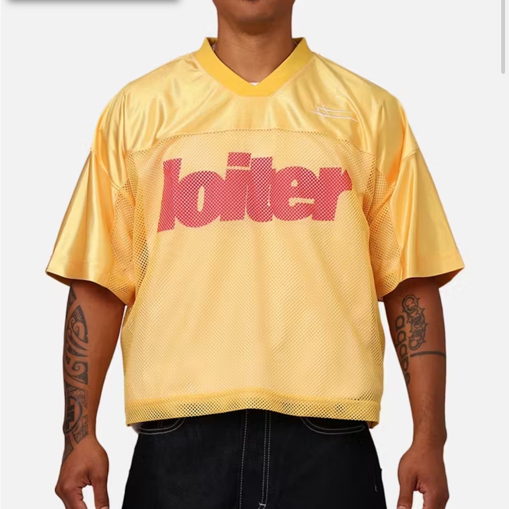 Yellow Mesh Loiter Jersey size Medium